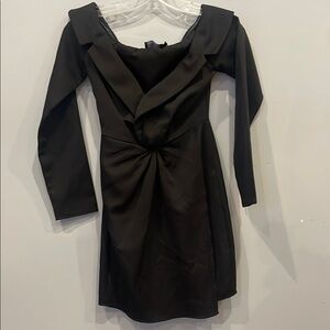 Elegant Black Women's Dress prettylittlething brand xs